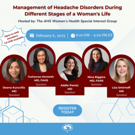 Women's Health SIG Webinar: Management of Headache Disorders During ...